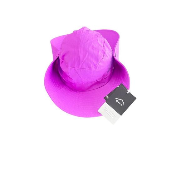 Sun Shade Wide Brim Women\'s OS Purple Adjustable Ponytail Hole Bucket Hat main image 8